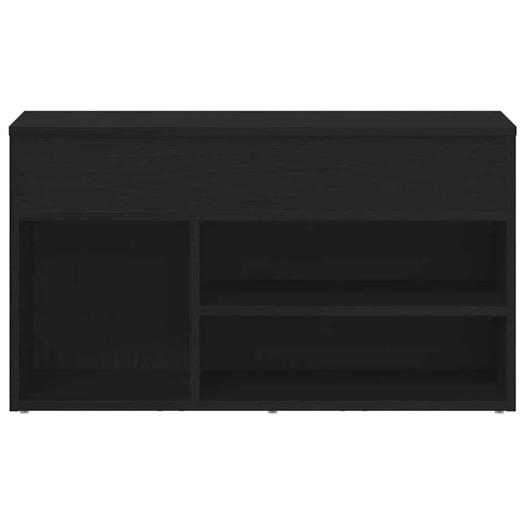 Benk for gangen - Svart eik 60x30x45 cm i ingeniørtre