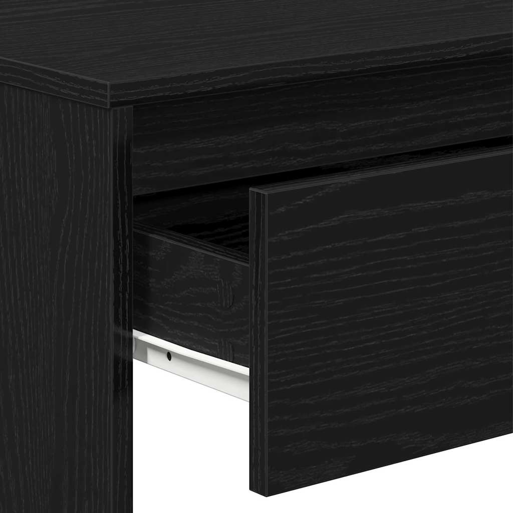 Svart Eike Konsollbord - 100x35x76.5 cm - Konstruert Tre