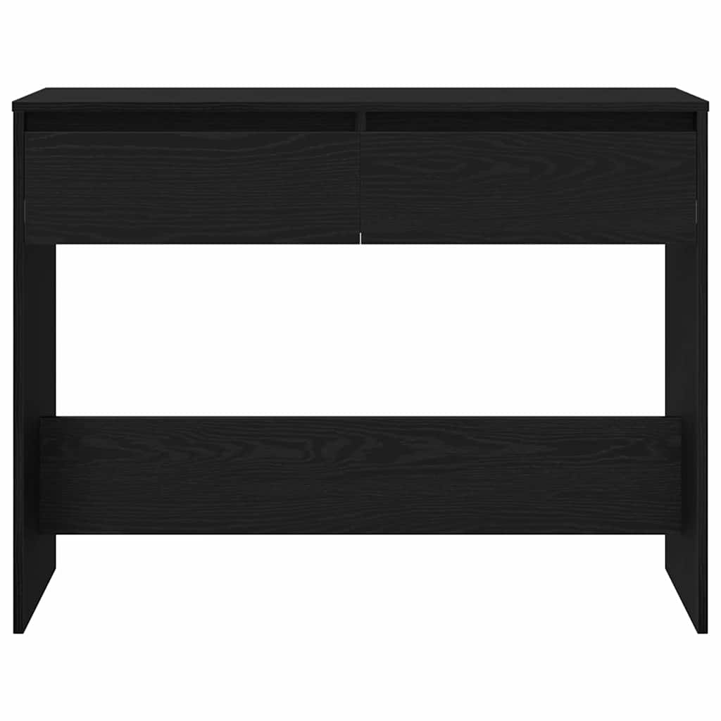 Svart Eike Konsollbord - 100x35x76.5 cm - Konstruert Tre