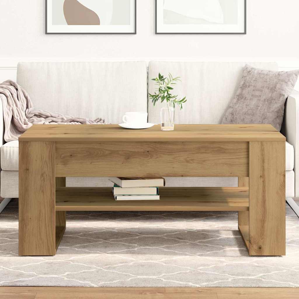 Kaffe bord Artisan Eik 102x55x45 cm Konstruert Tre
