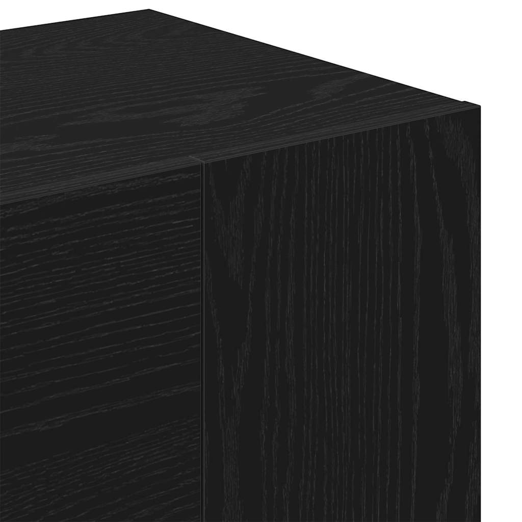 Gangskap Sort Eik 97,5x37x99 cm Konstruert Tre