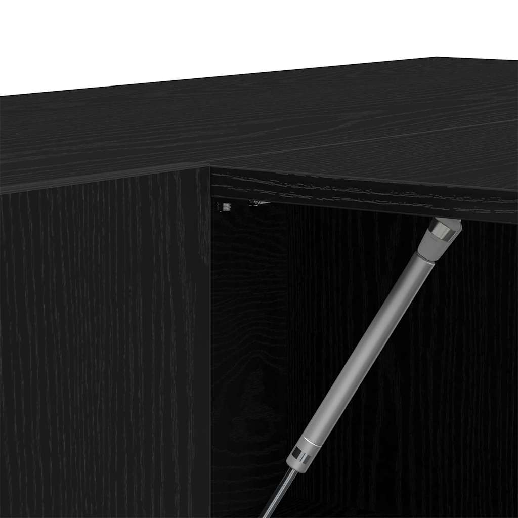 Gangskap Sort Eik 97,5x37x99 cm Konstruert Tre
