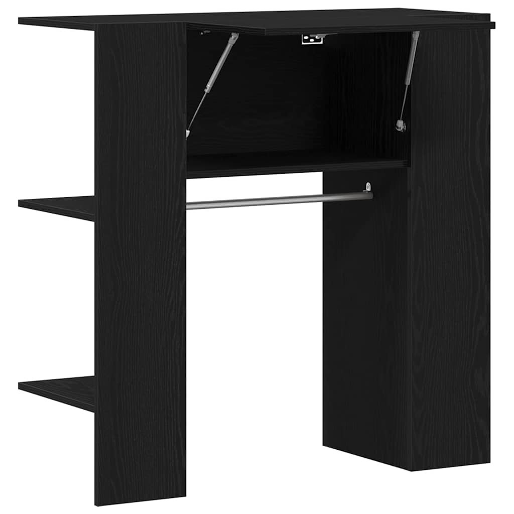 Gangskap Sort Eik 97,5x37x99 cm Konstruert Tre