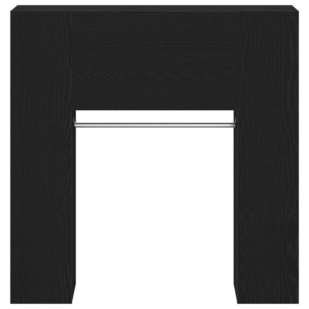 Gangskap Sort Eik 97,5x37x99 cm Konstruert Tre