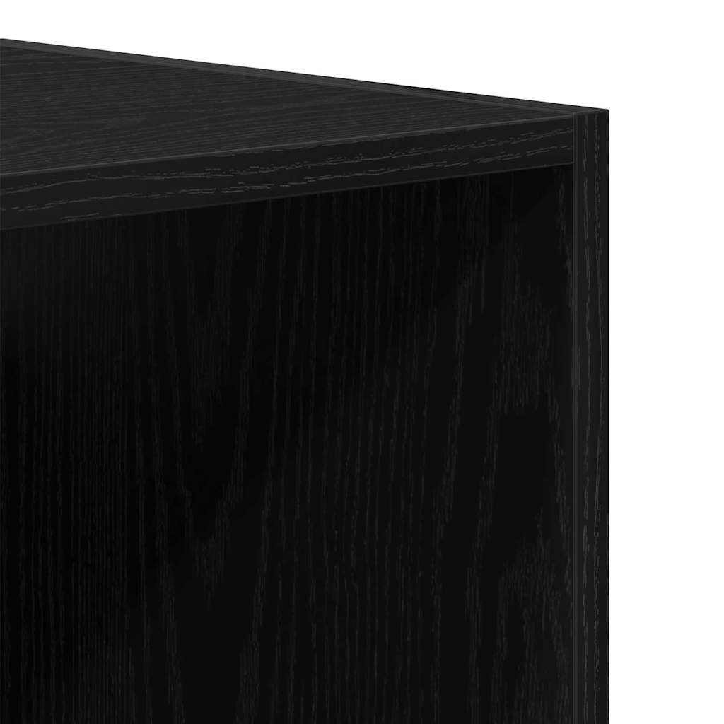 Hengende Veggskap Svart Eik 69,5 x 32,5 x 90 cm Konstruert tre