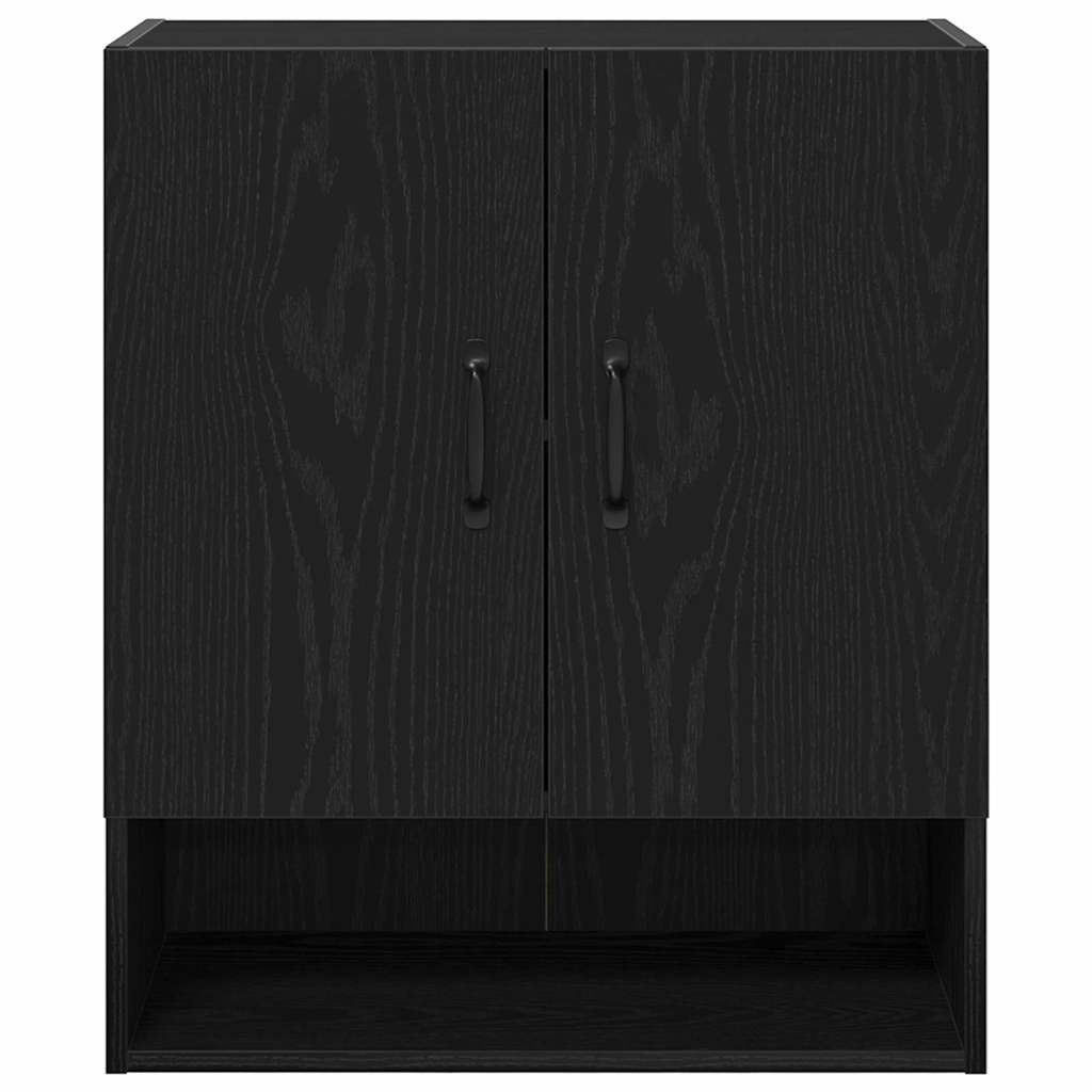 Veggskap svart eik 60x30x70 cm laget av tre