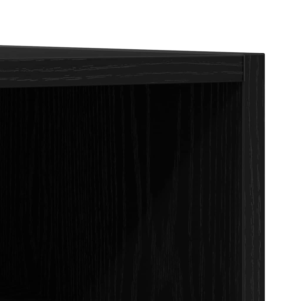 EP Record Cabinet Svart Eik 100x38x48 cm Konstruert Tre