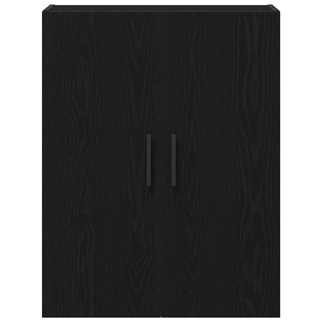 Vegghengt skap Svart eik 69.5 x 34 x 90 cm Konstruert tre