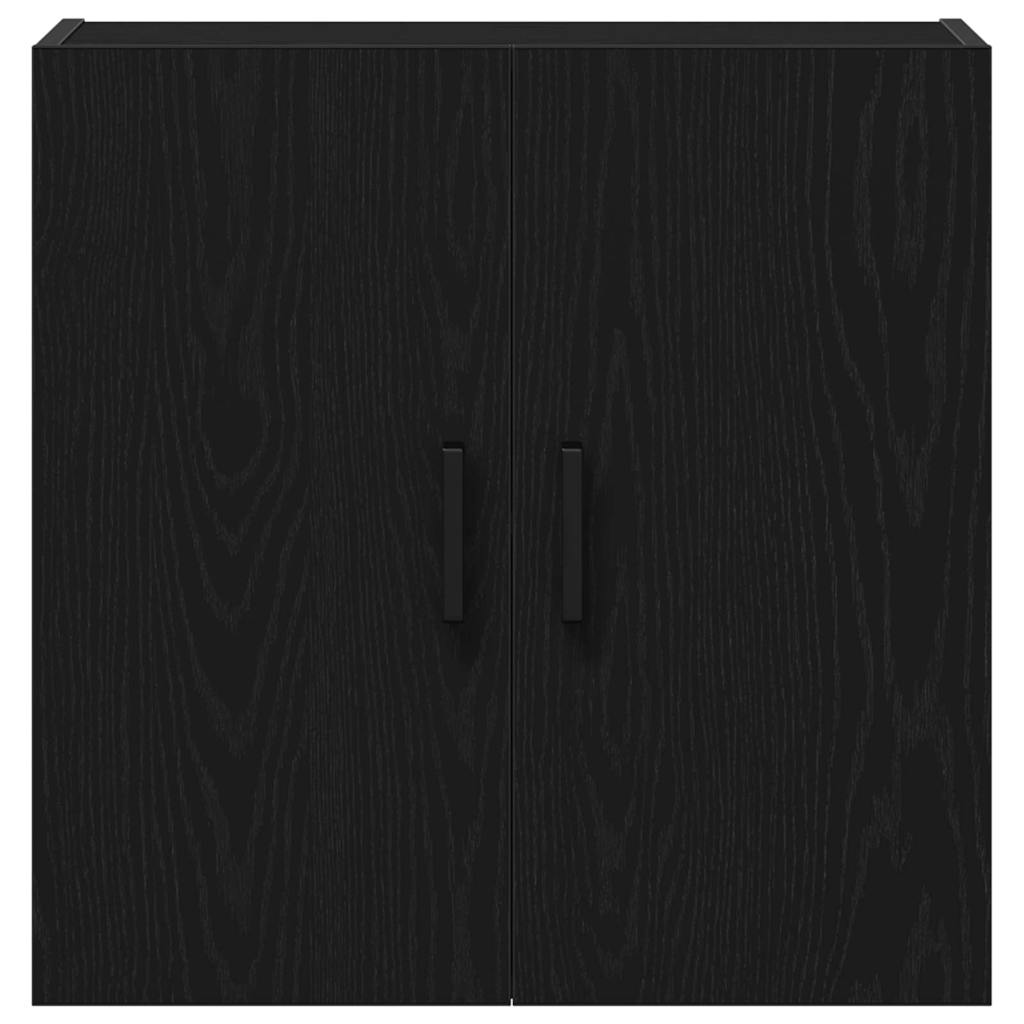 Veggskap Svart Eik 60x31x60 cm Konstruert Tre