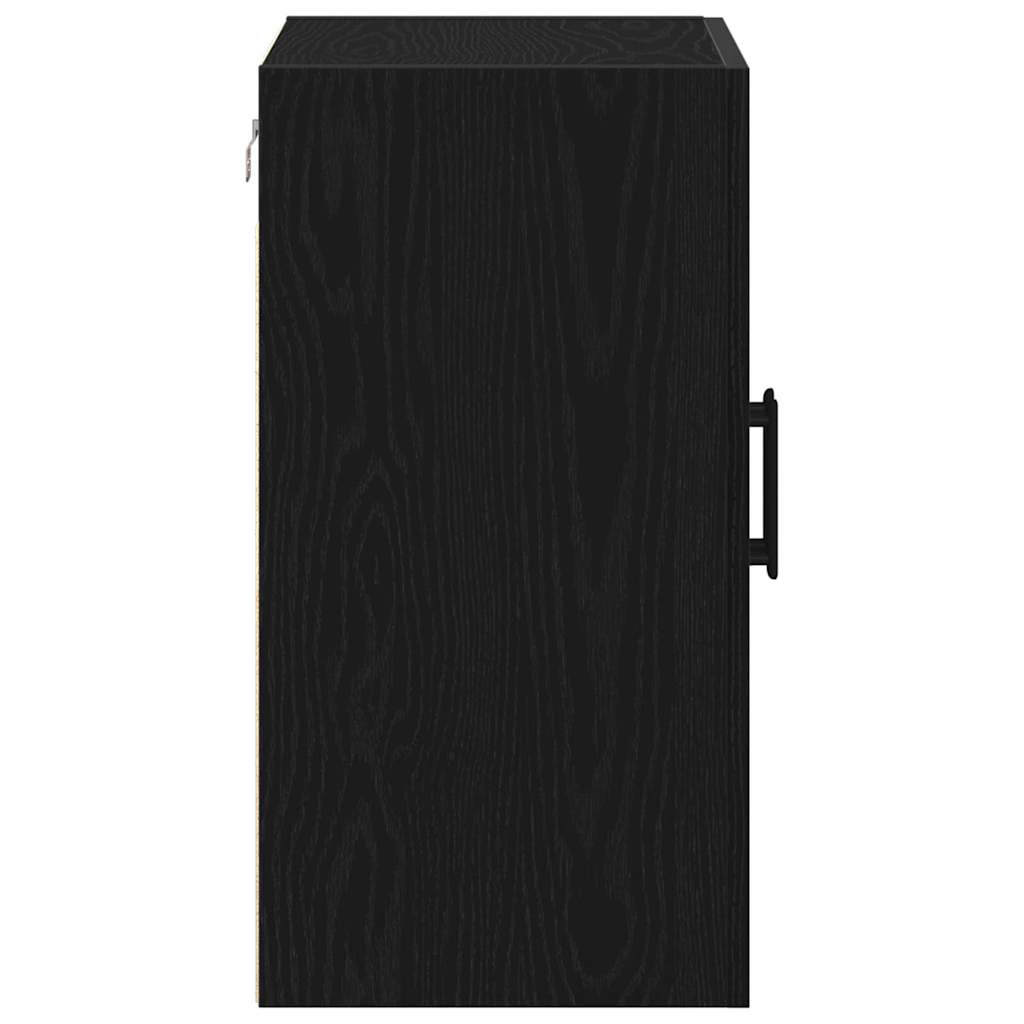 Veggskap Svart Eik 60x31x60 cm Konstruert tre