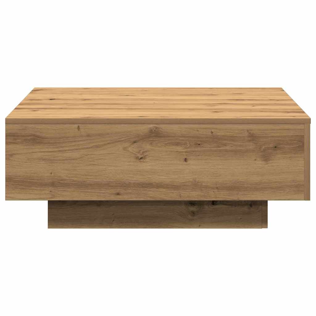 Kaffebord Håndlaget Eik 80x80x31 cm Konstruert Tre