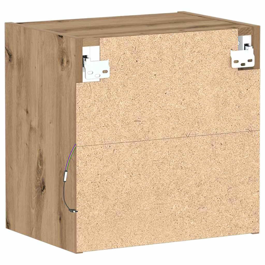 Flytende Hylle 2 stk Artisan Eik 40x28.5x40 cm Konstruert Tre