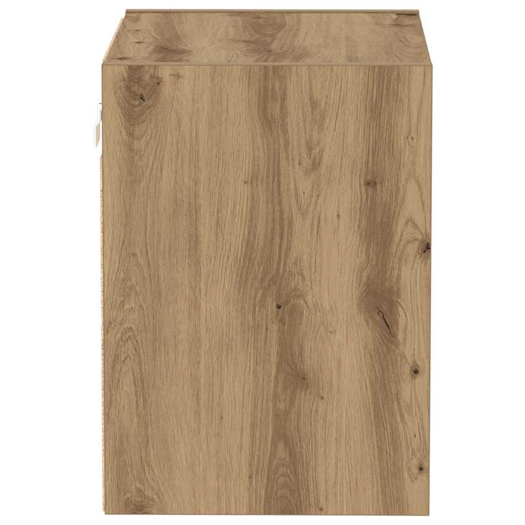 Flytende Hylle 2 stk Artisan Eik 40x28.5x40 cm Konstruert Tre