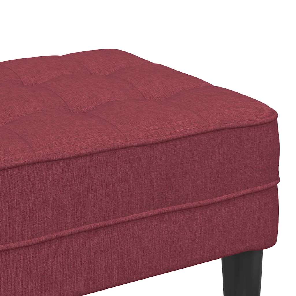 Benk Vinrød 113x57x39 cm Stoff