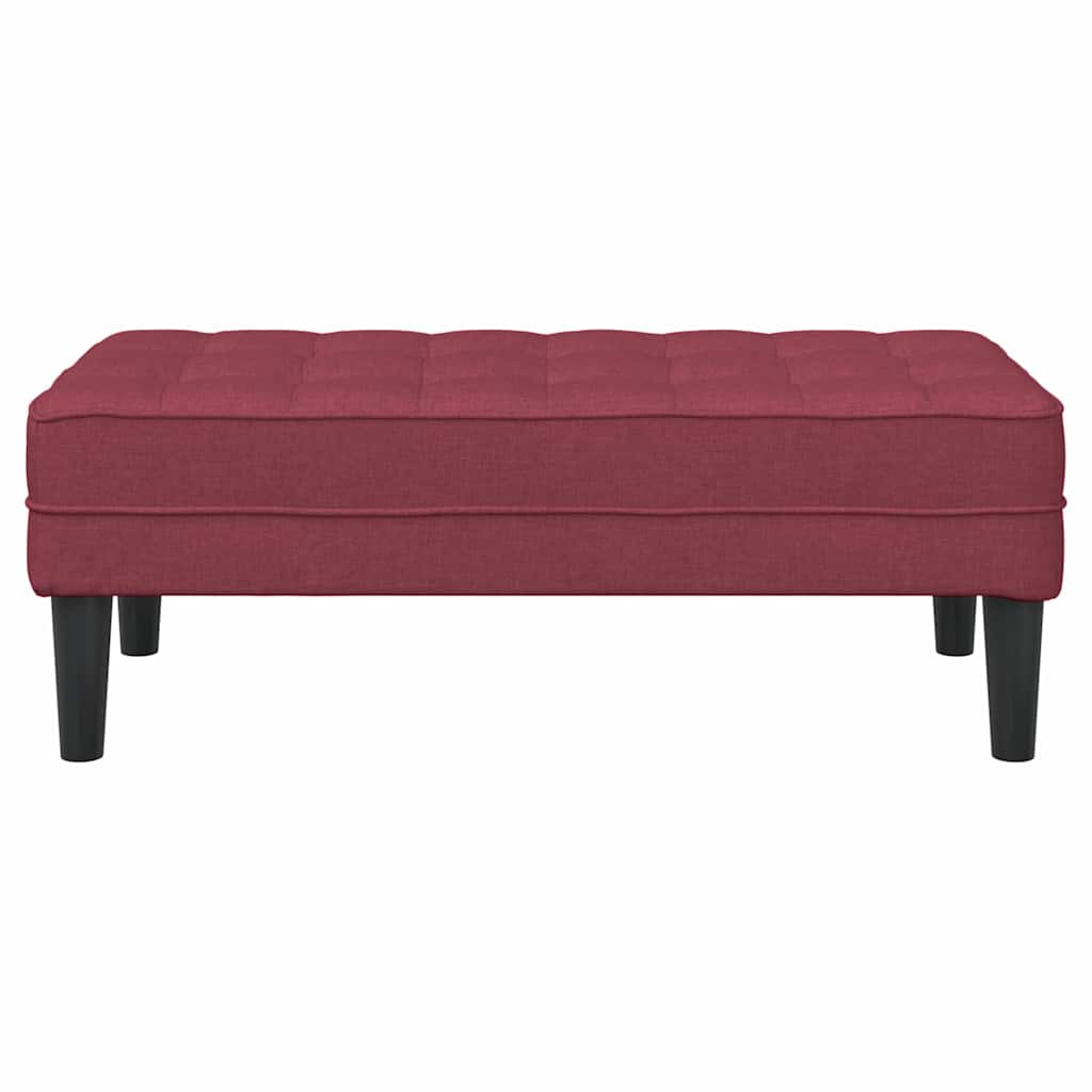 Benk Vinrød 113x57x39 cm Stoff