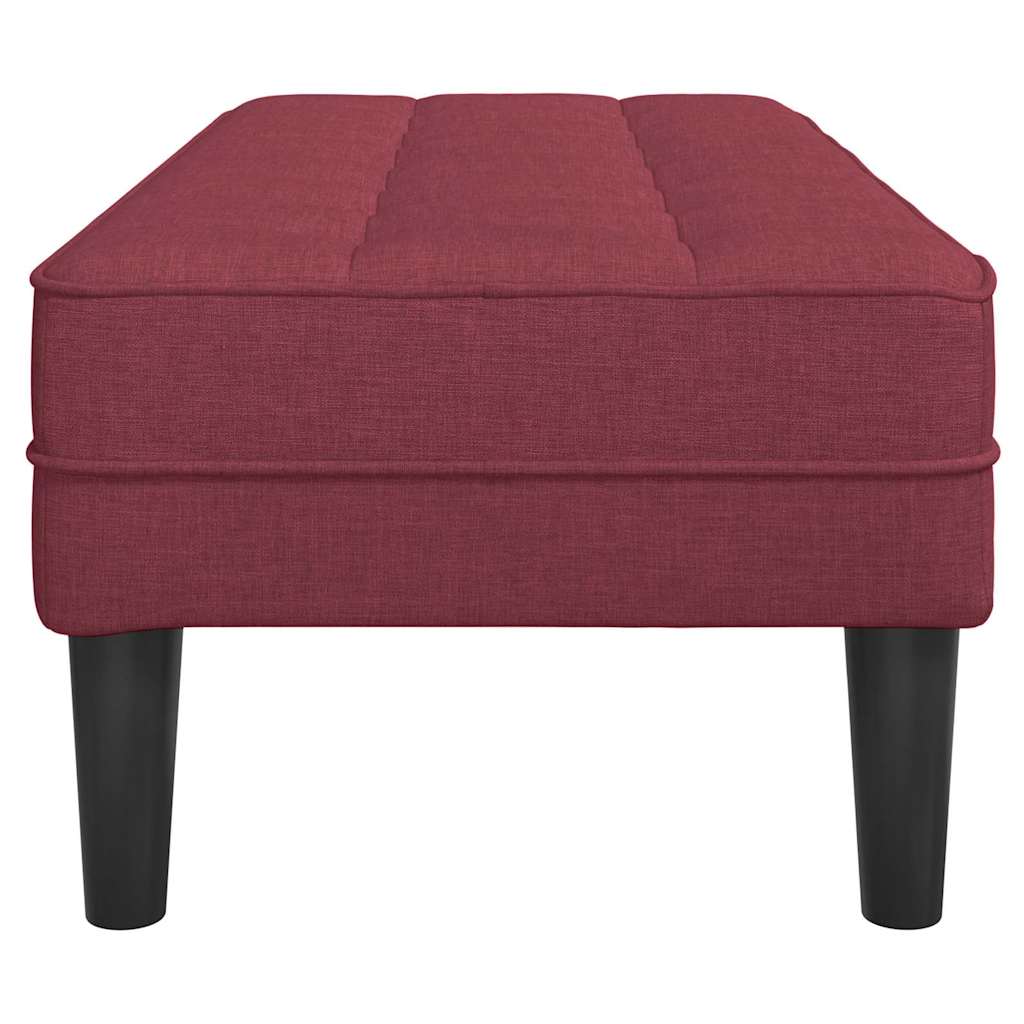 Benk Vinrød 113x57x39 cm Stoff