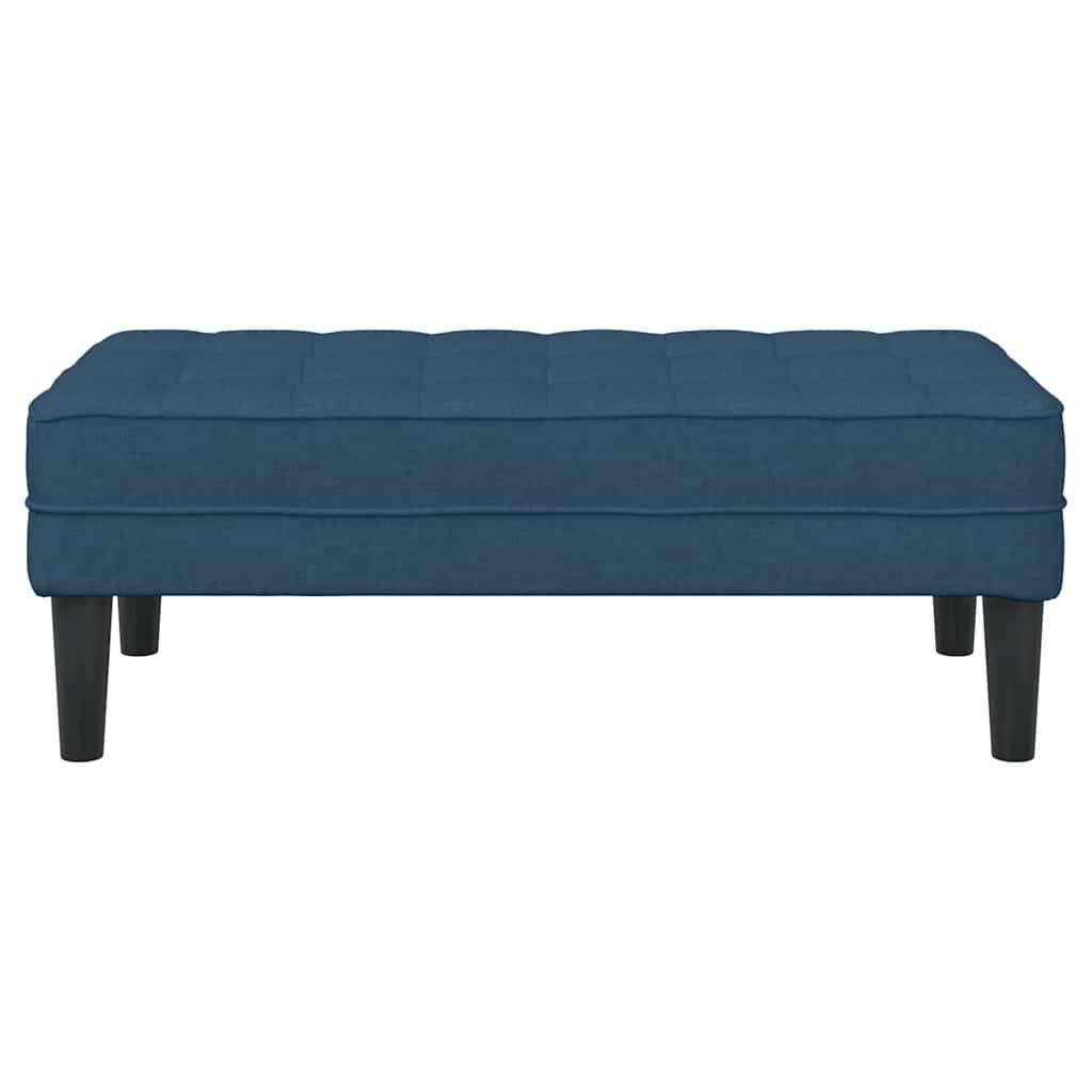 Benk Blå 113x57x39 cm Stoff