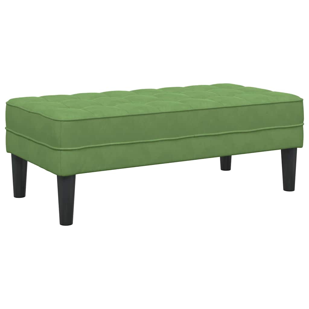 Benk Lys Grønn 113x57x39 cm Fløyel