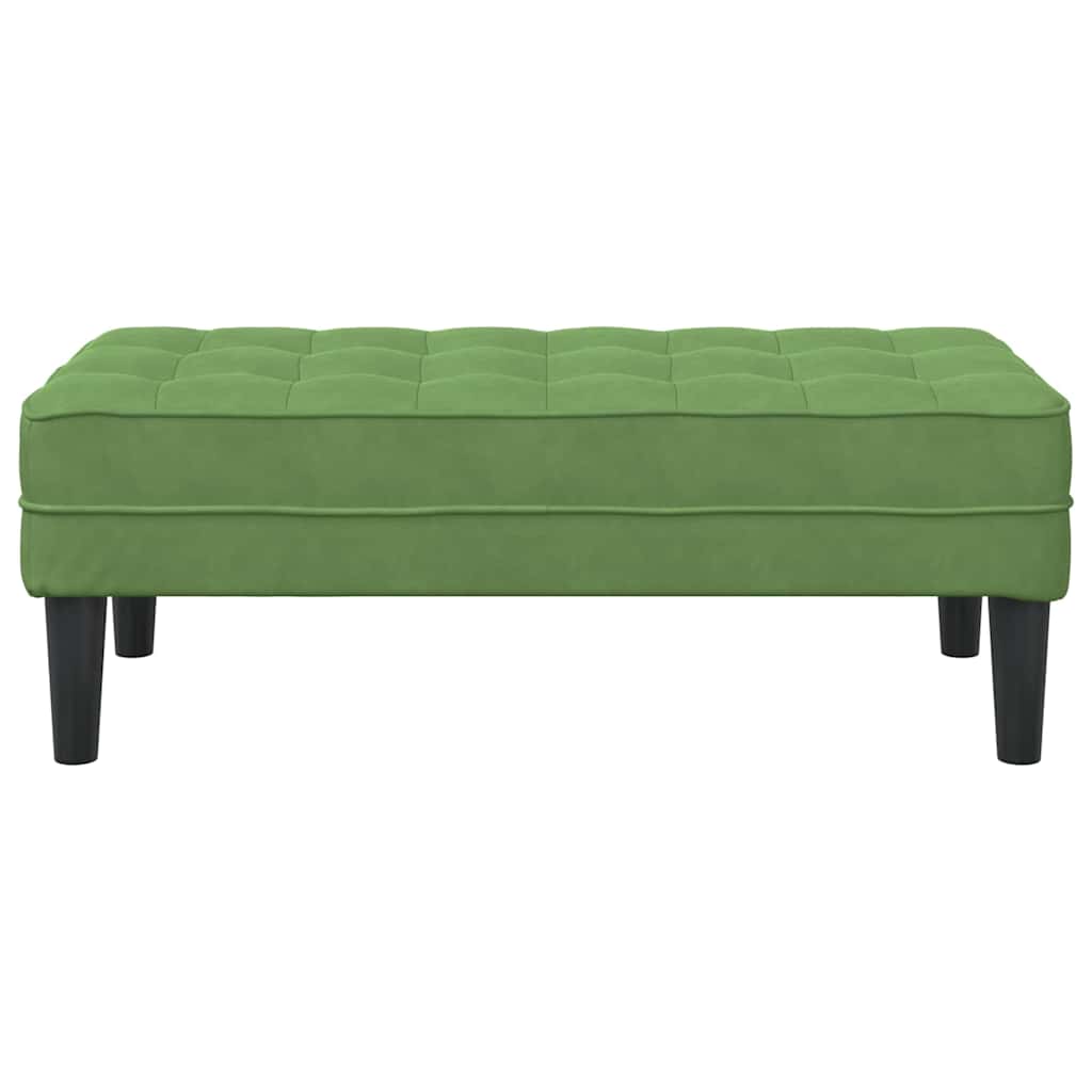 Benk Lys Grønn 113x57x39 cm Fløyel