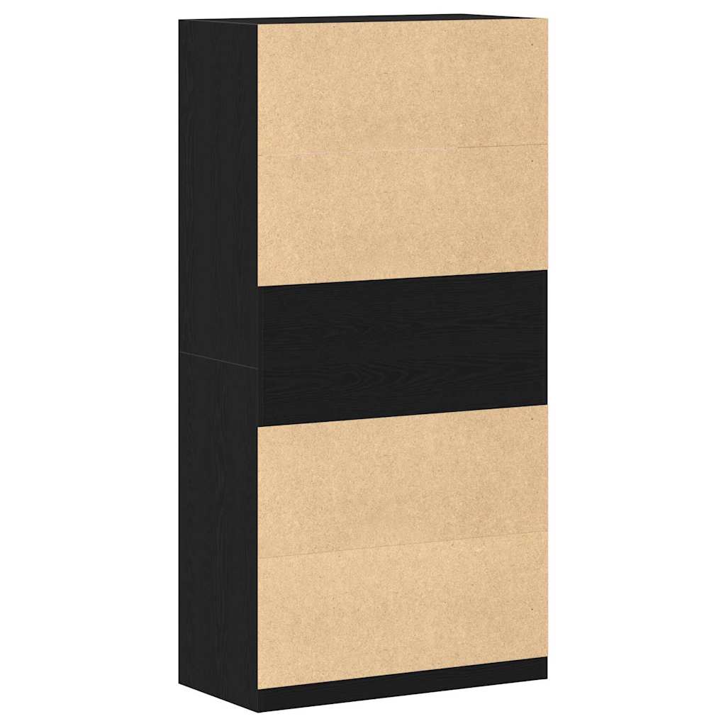Black Oak Garderobe 100 x 50 x 200 cm - Laget av konstruert tre