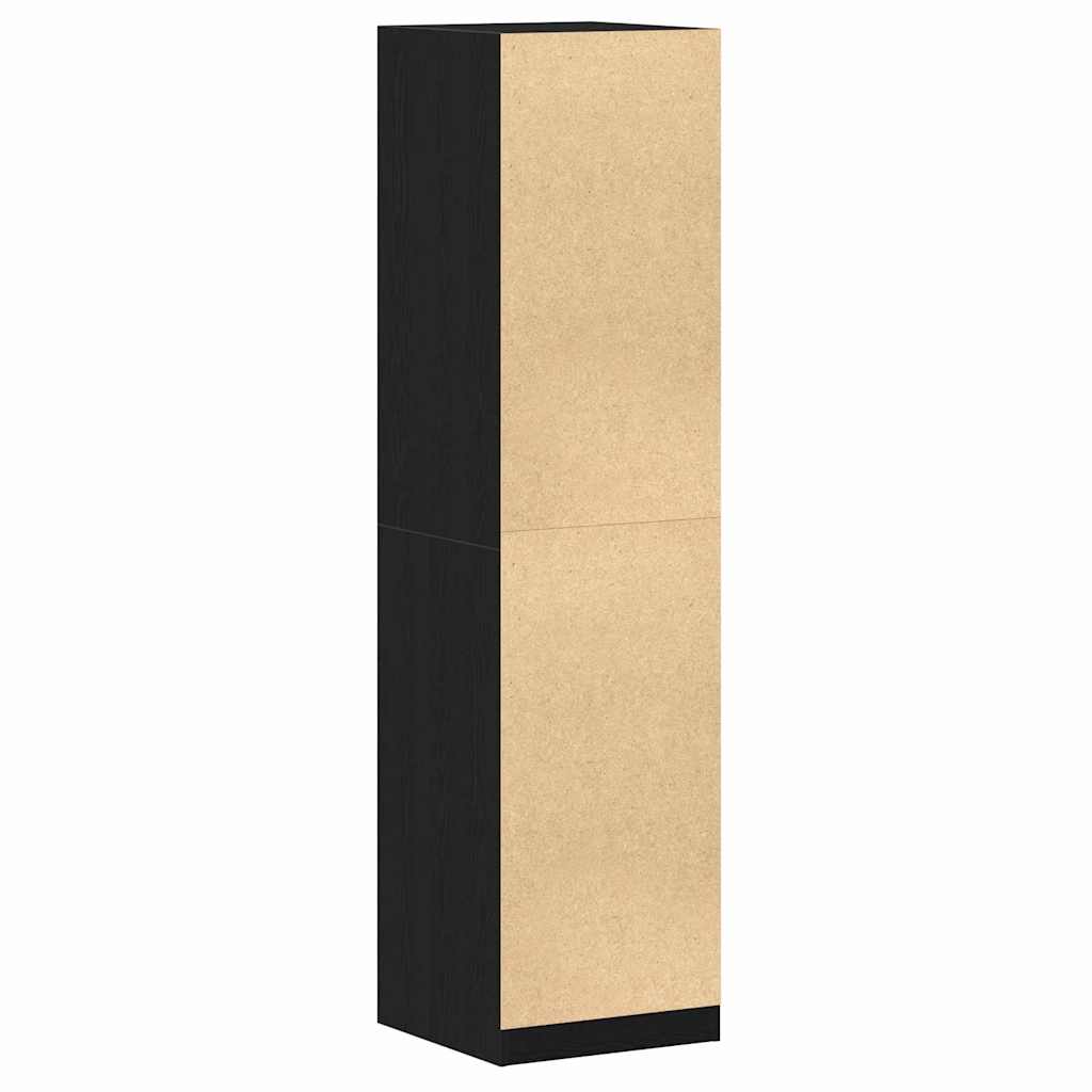 Garderobe - Svart Eik, 50 x 50 x 200 cm, Laget av konstruert tre