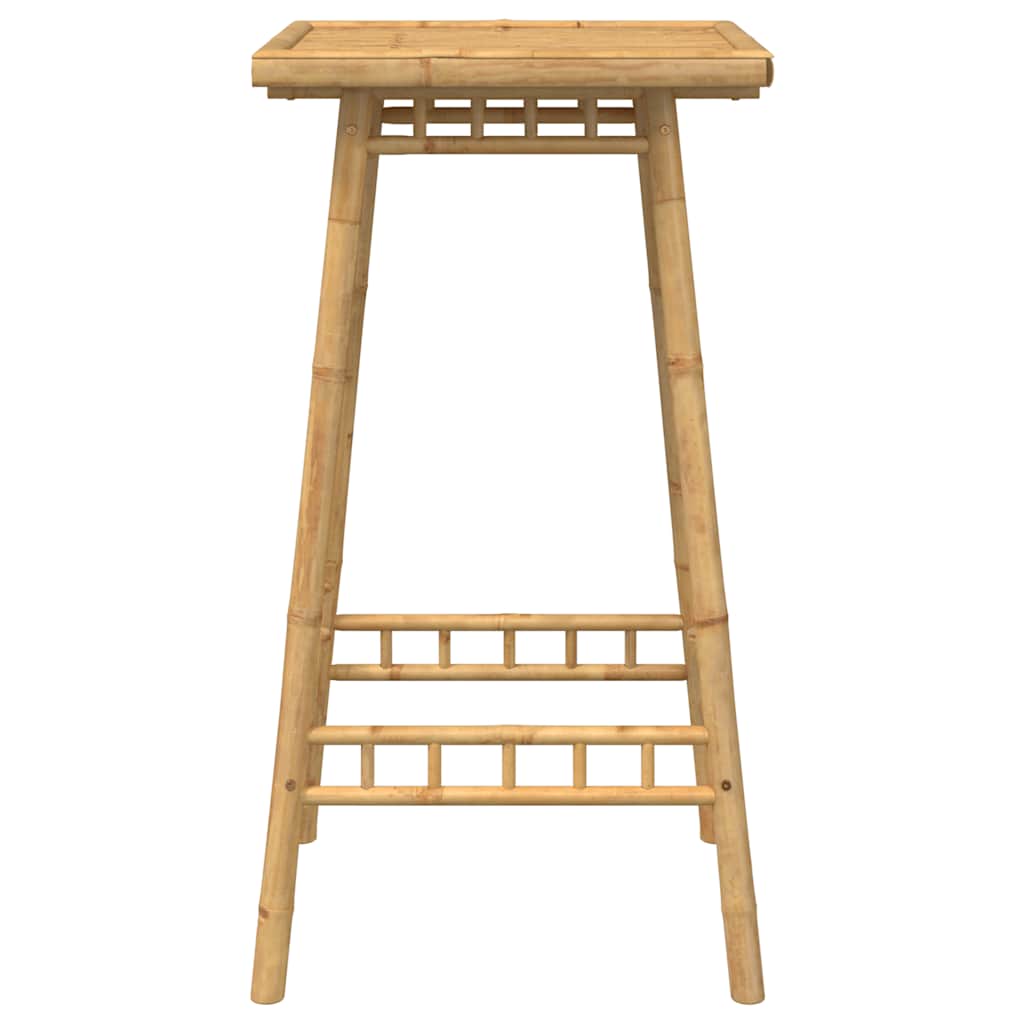 Utendørs barbord kvadrat 55x55x100 cm bambus