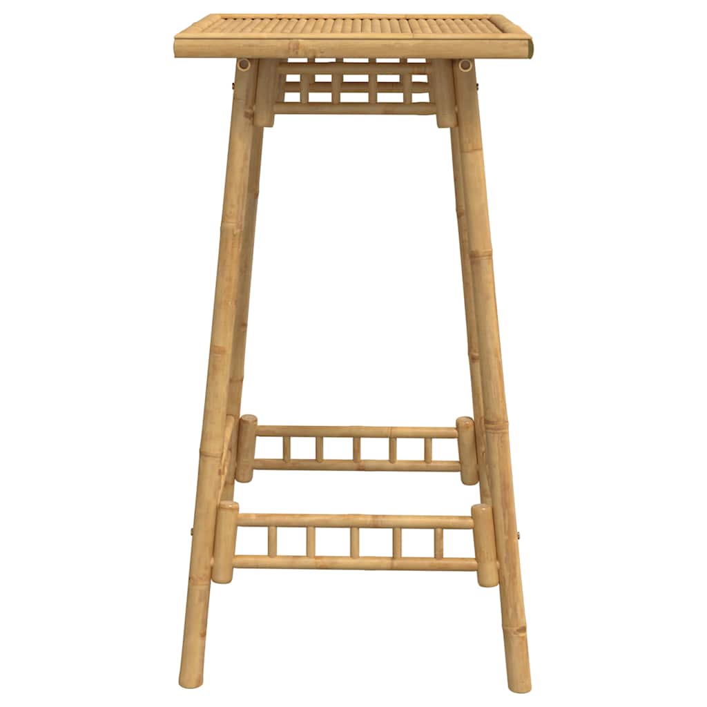 Utendørs barbord kvadrat 55x55x100 cm bambus