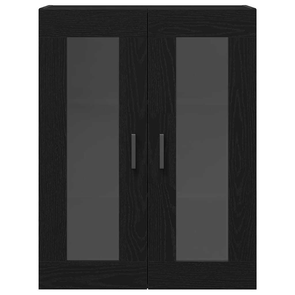 Vegghengt skap Svart eik 69.5 x 34 x 90 cm Konstruert tre