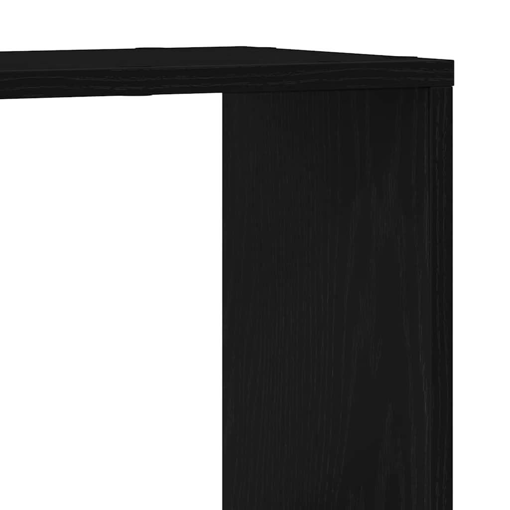Bokhylle i Svart Eik 100x24x63 cm, Laget av Konstruert Tre