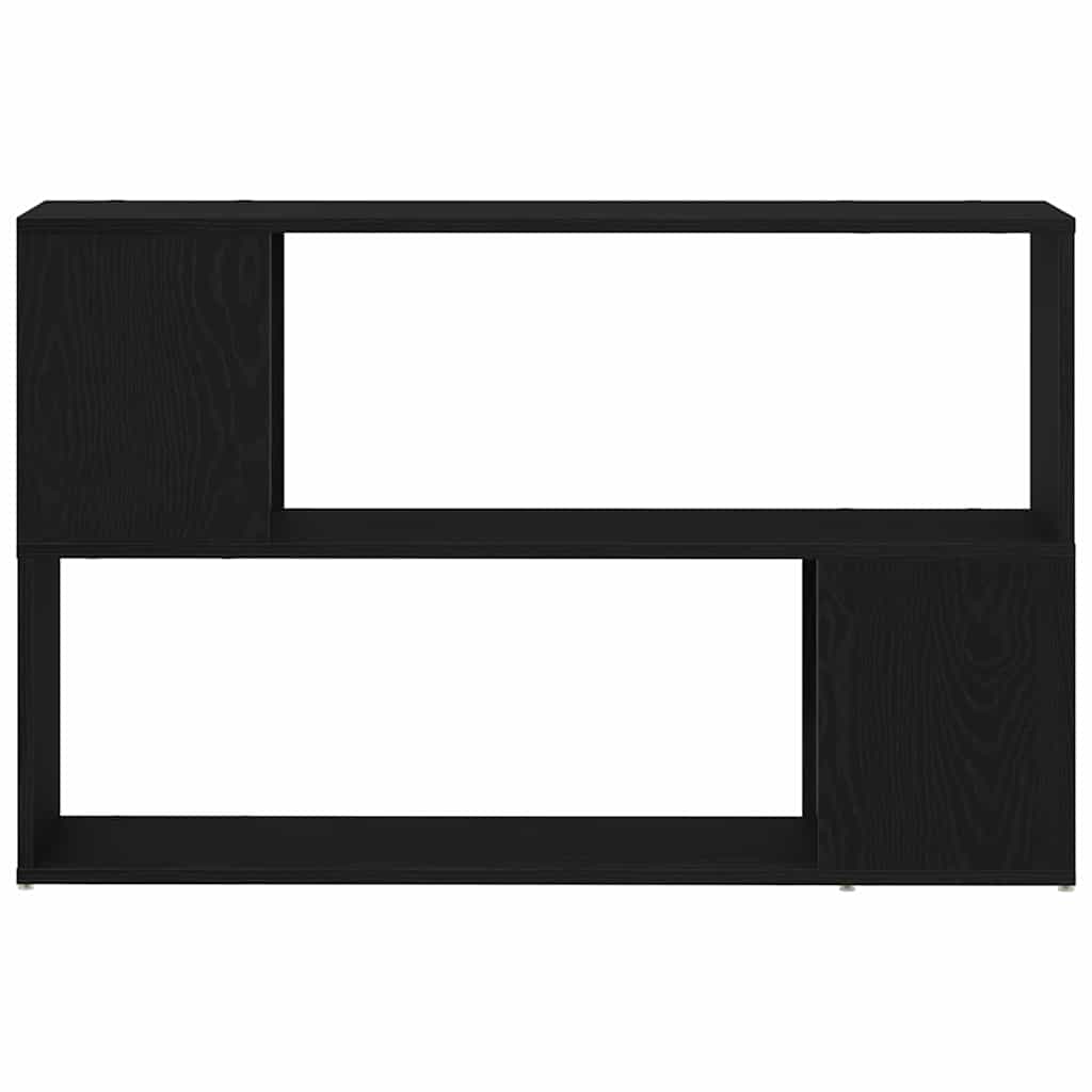 Bokhylle i Svart Eik 100x24x63 cm, Laget av Konstruert Tre