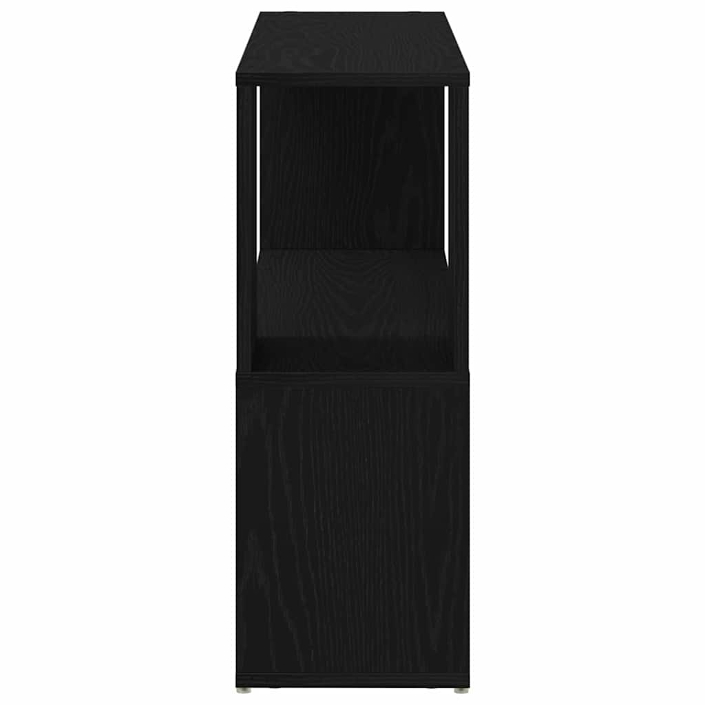 Bokhylle i Svart Eik 100x24x63 cm, Laget av Konstruert Tre
