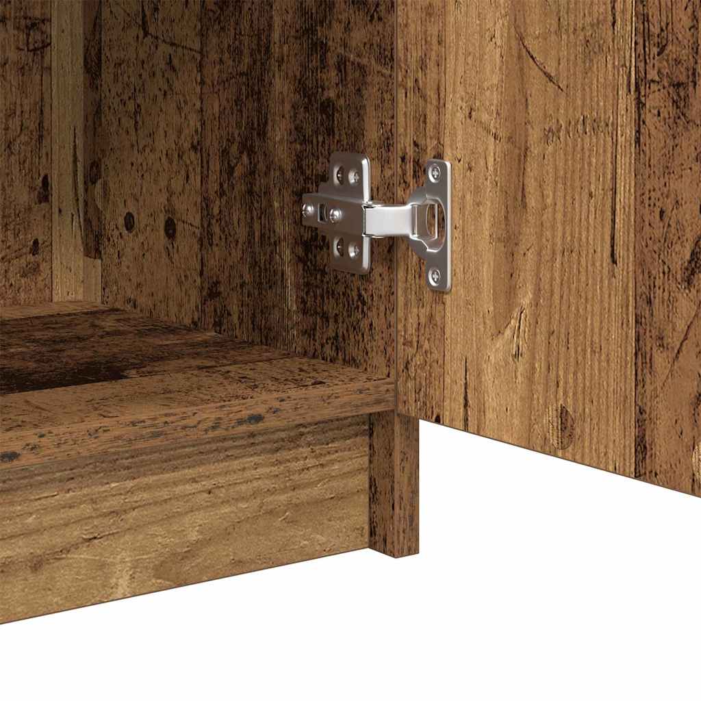 Baderomsskap Gammel Tre 32x34x90 cm Ingeniørtre