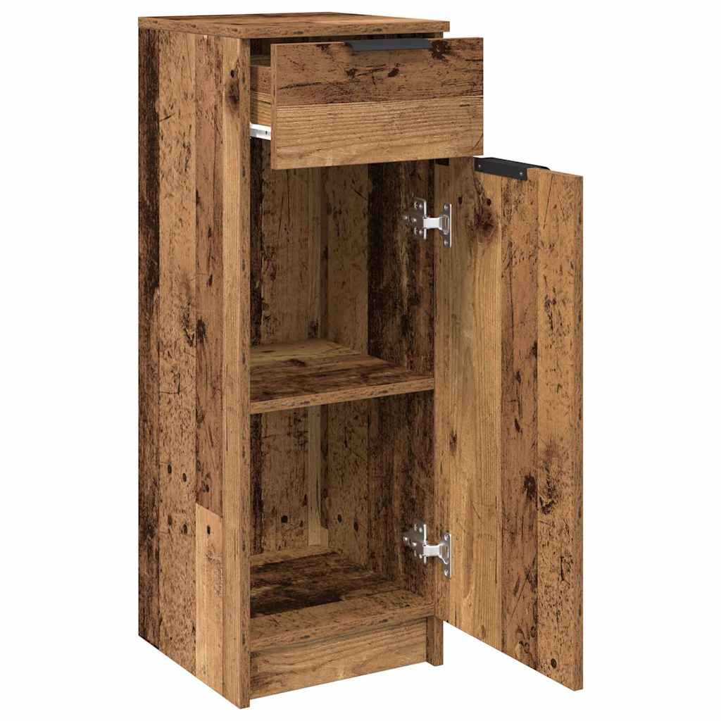 Baderomsskap Gammel Tre 32x34x90 cm Ingeniørtre