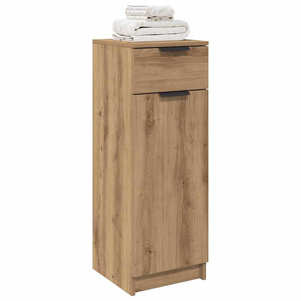 Baderomsskap Håndverker Eik 32x34x90 cm Konstruert Tre