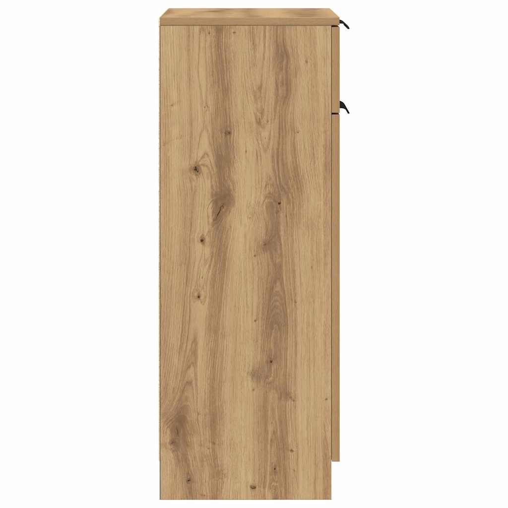 Baderomsskap Håndverker Eik 32x34x90 cm Konstruert Tre