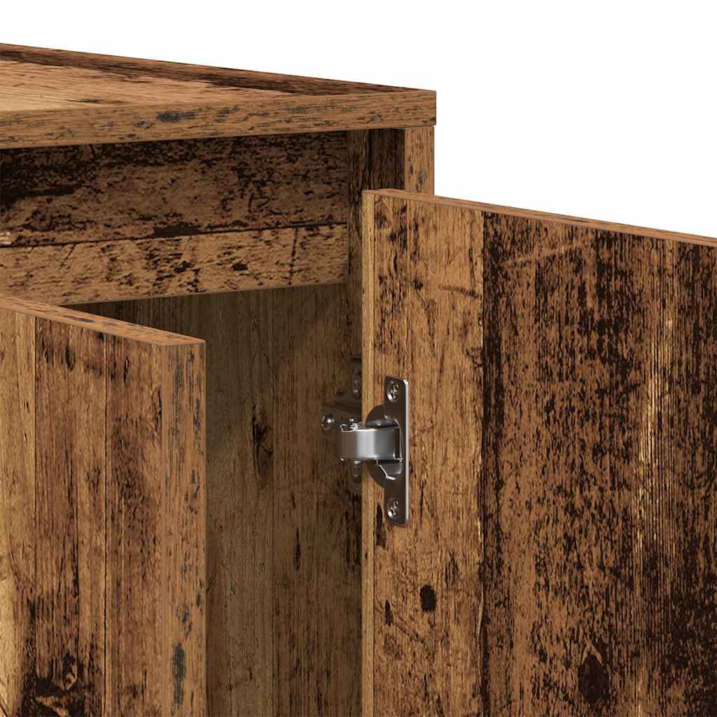 Brun kommode Gjenvunnet tre 120 x 41 x 75 cm Kommode Rektangulær