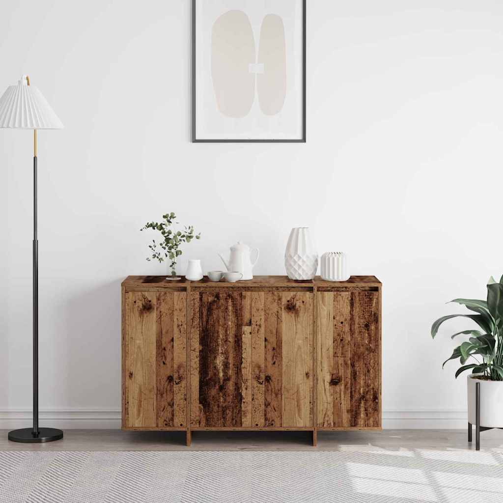 Brun kommode Gjenvunnet tre 120 x 41 x 75 cm Kommode Rektangulær