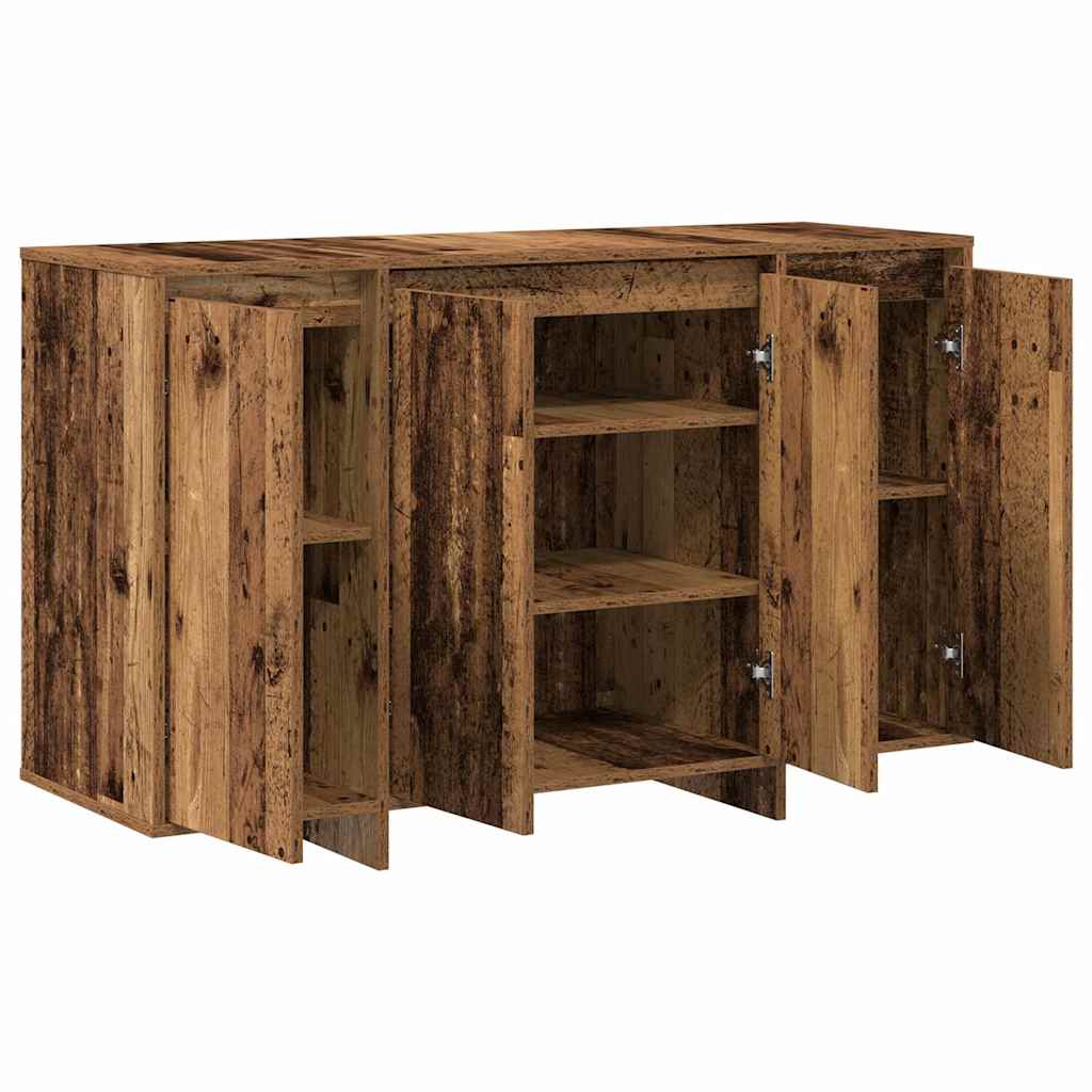 Brun kommode Gjenvunnet tre 120 x 41 x 75 cm Kommode Rektangulær