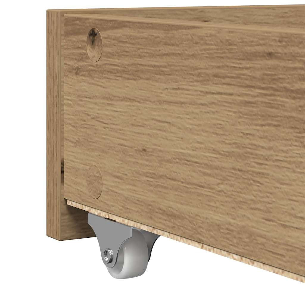 Dagseng ramme med skuffer med skuff artisan eik 90 x 190 cm