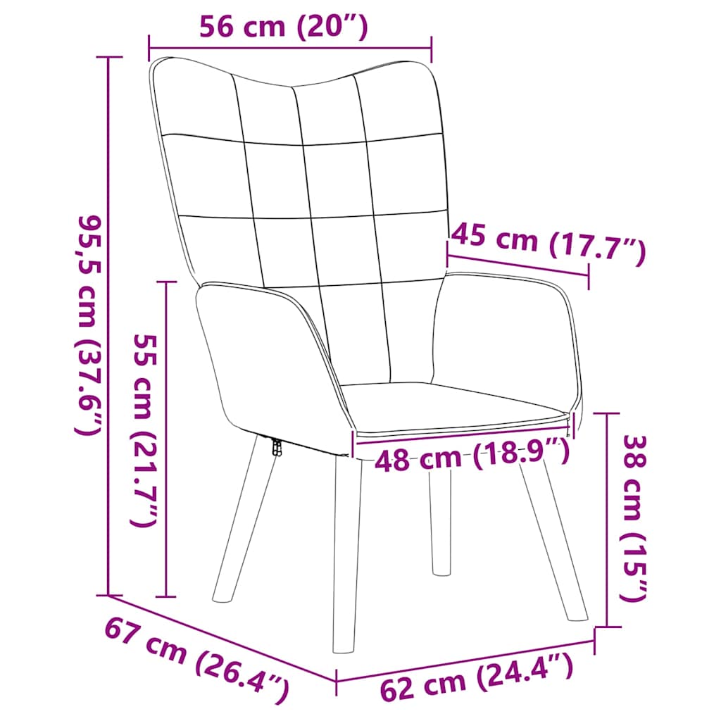 Relaxestol Rosa Curly Ull-lignende Stoff