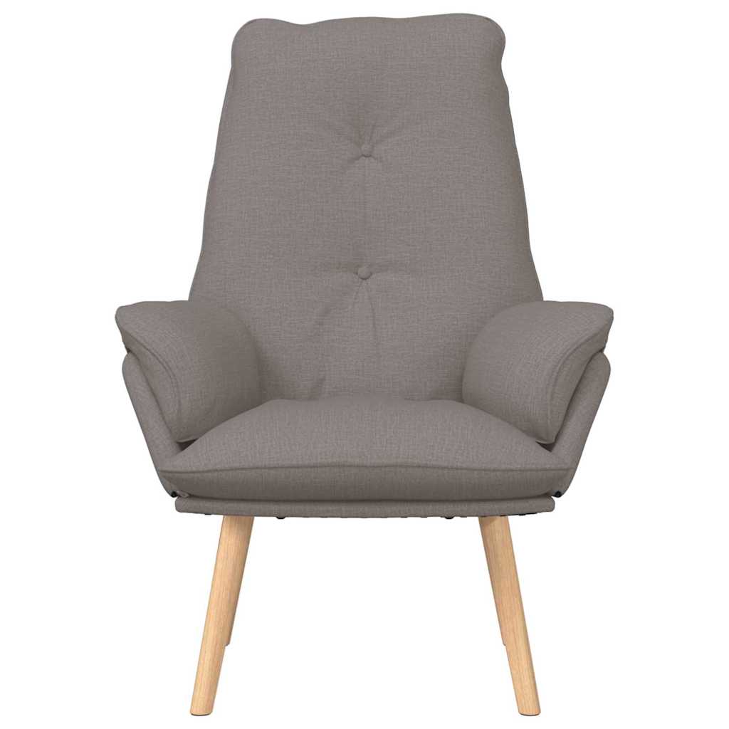 Avslappende stol Taupe Stoff
