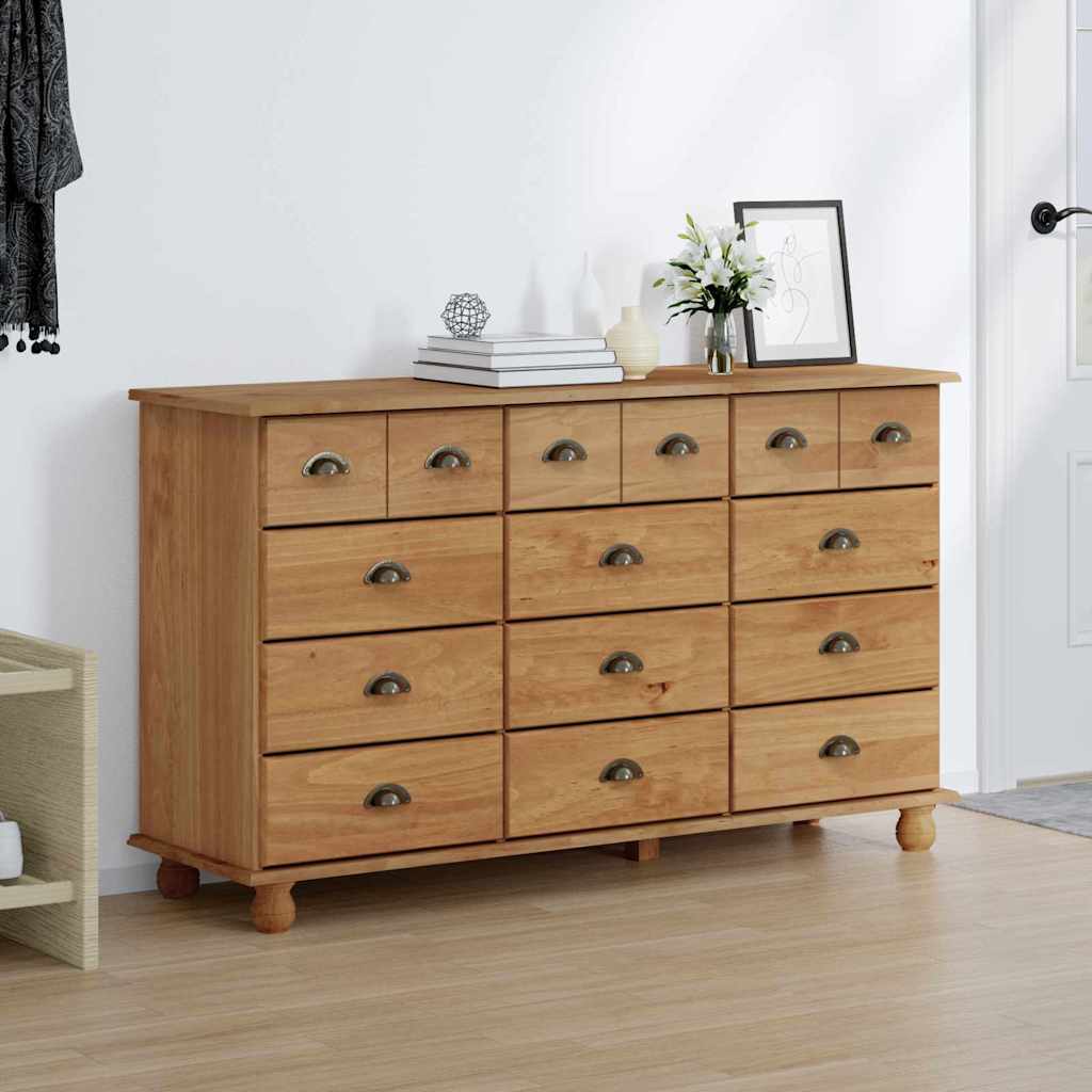 Kommode "ASKIM" 79x40x133.5 cm Solid Furu