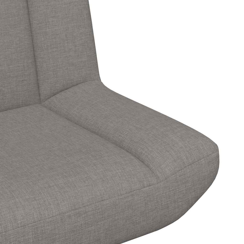 Accentstol Taupe Stoff, Metallbase Standard Ergonomisk