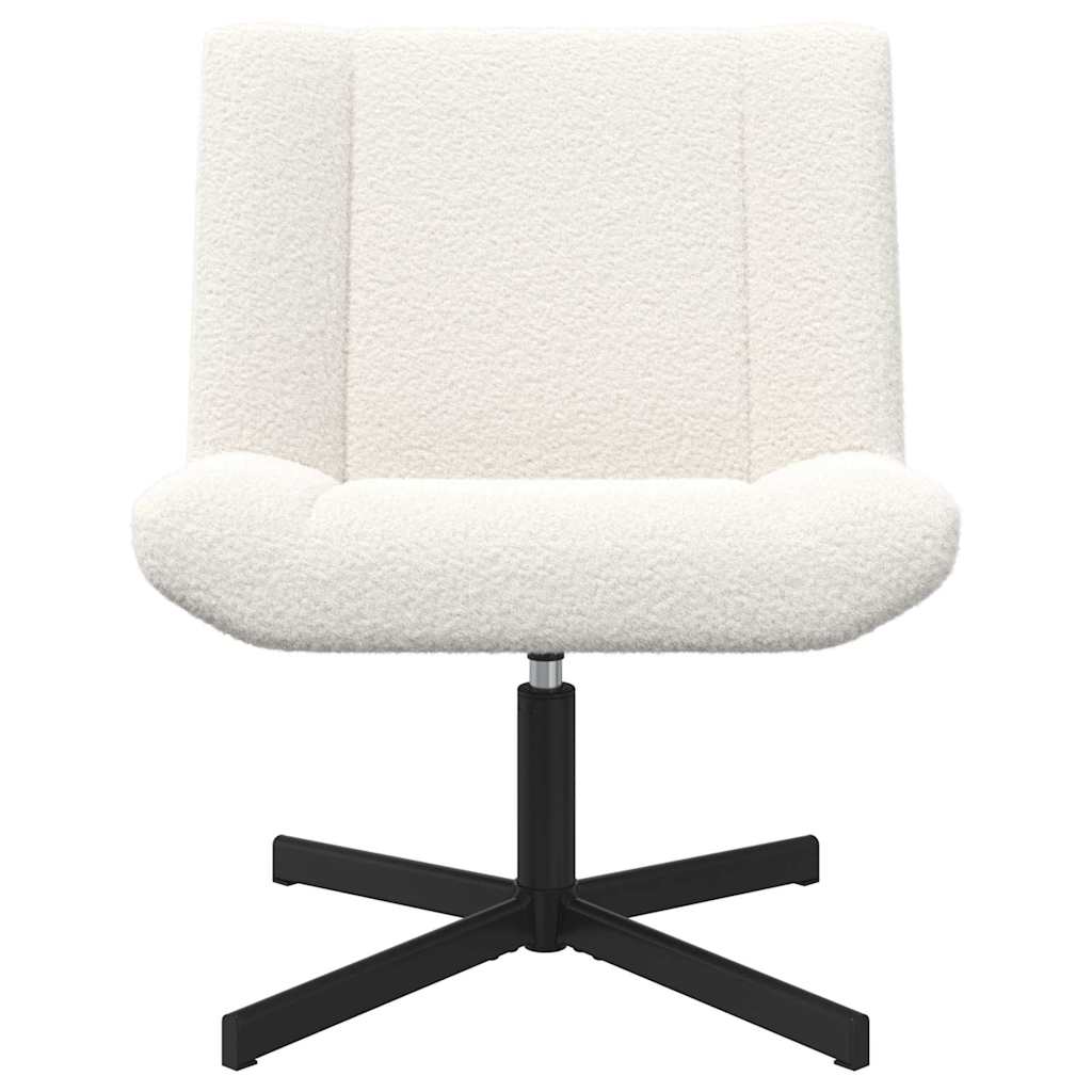 Accent Stol Kremhvitt Stoff Middels Ergonomisk Accent Stol