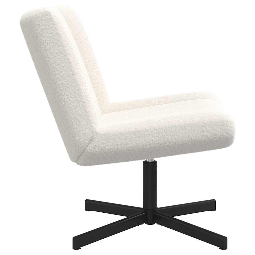 Accent Stol Kremhvitt Stoff Middels Ergonomisk Accent Stol