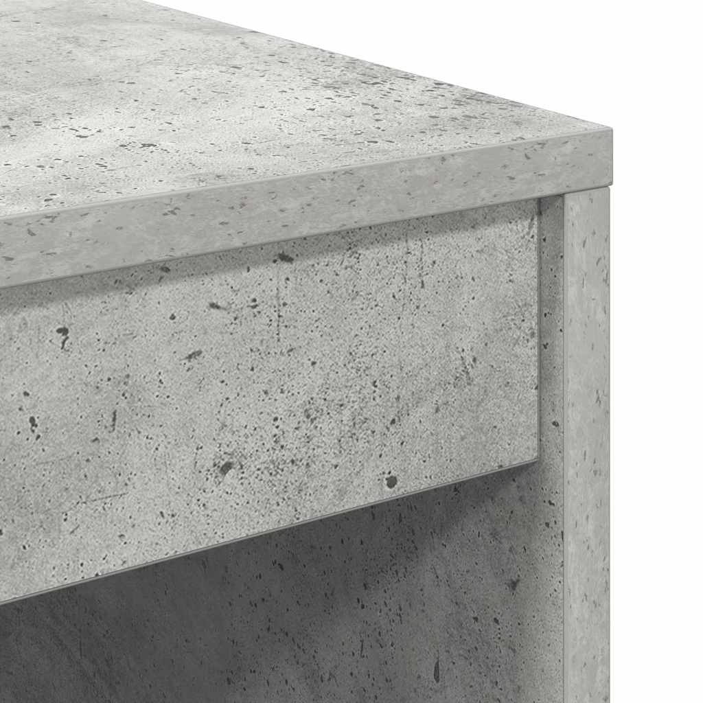 Skrivebord med lagring 2 pcs Betonggrå 70 x 50 x 76 cm