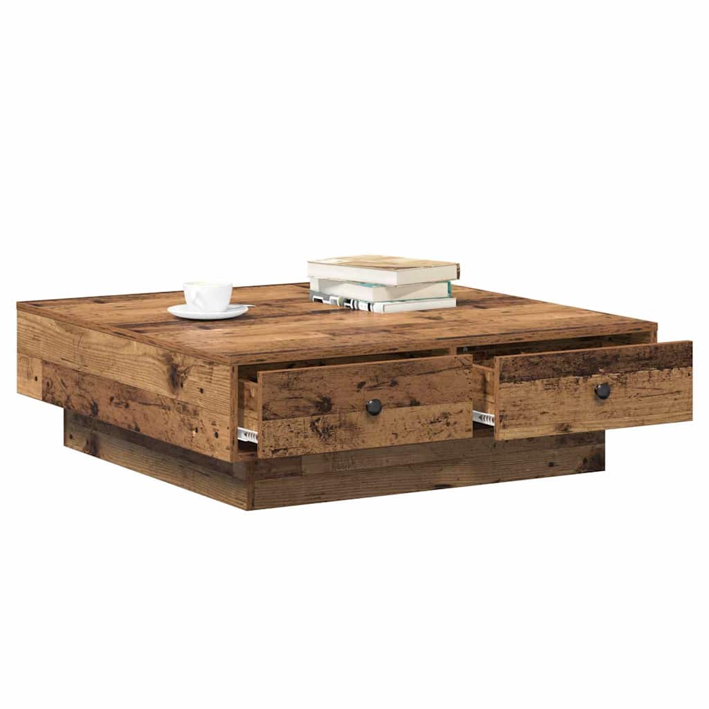 Kaffebord Gammelt tre Gjenvunnet Tre 90 x 90 x 28 cm