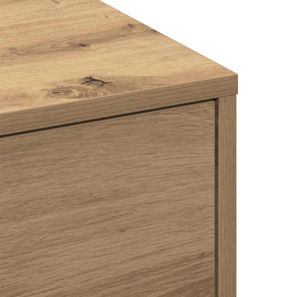 Kafébord Artisan eik Finer, MDF 90 x 90 x 28 cm Lagring