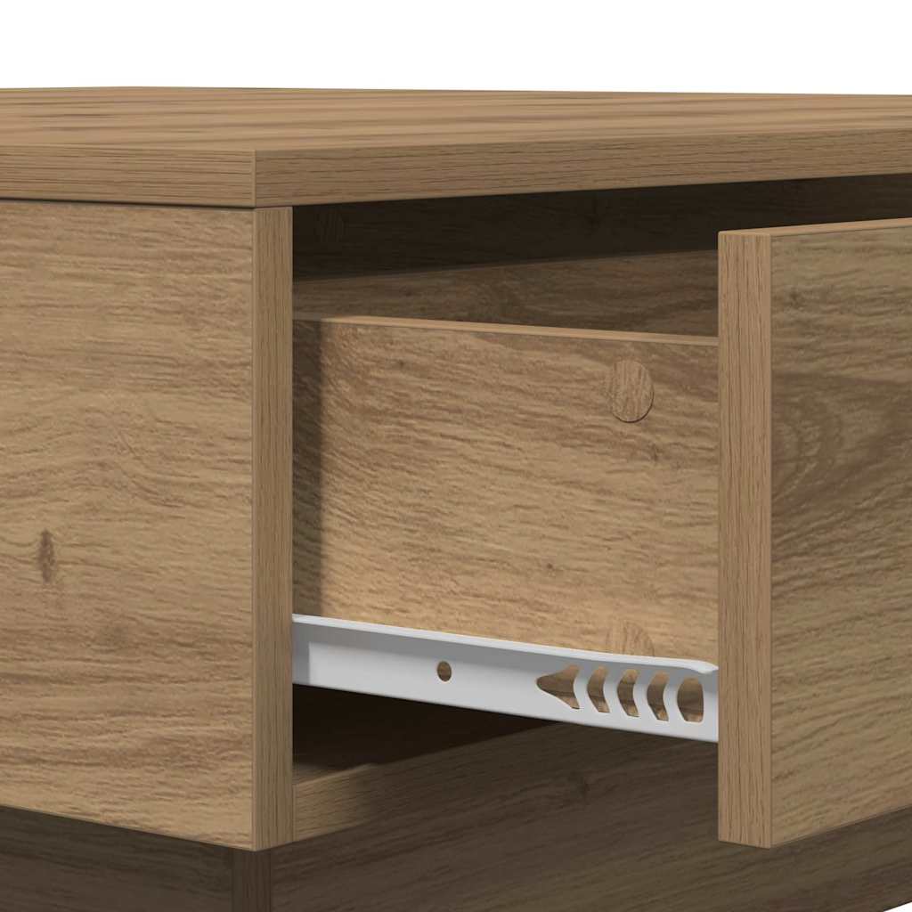 Kafébord Artisan eik Finer, MDF 90 x 90 x 28 cm Lagring