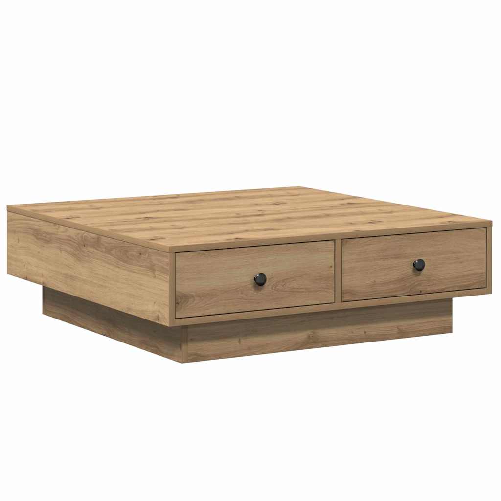 Kafébord Artisan eik Finer, MDF 90 x 90 x 28 cm Lagring
